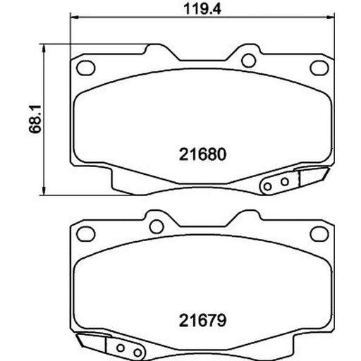 Mintex Front Brake Pad Set MDB2203