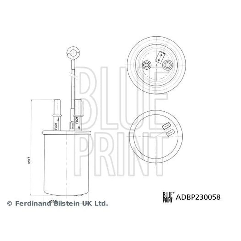 Blue Print Fuel Filter Element ADBP230058