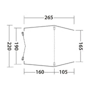 Outwell Sandcrest S Poled Tailgate Awning - Outwell - Van Life Living