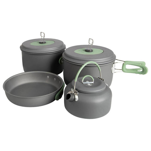 Bo-Camp Cookware Set Explorer 4 Pieces with Tea Kettle Aluminium - Bo-Camp - Van Life Living