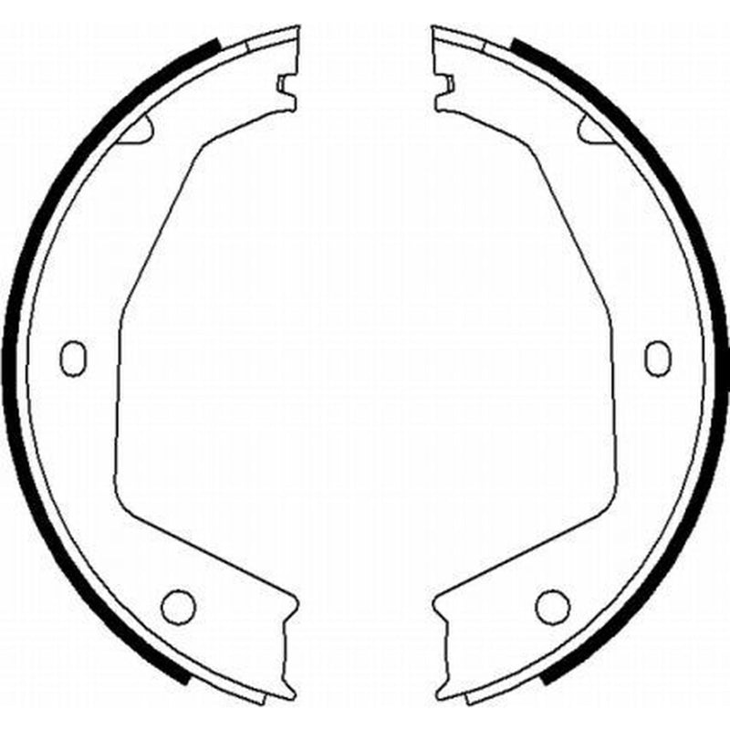 Textar Parking Brake Shoe Set 91070100