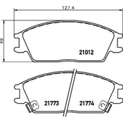 DON Front Brake Pad Set PCP1072