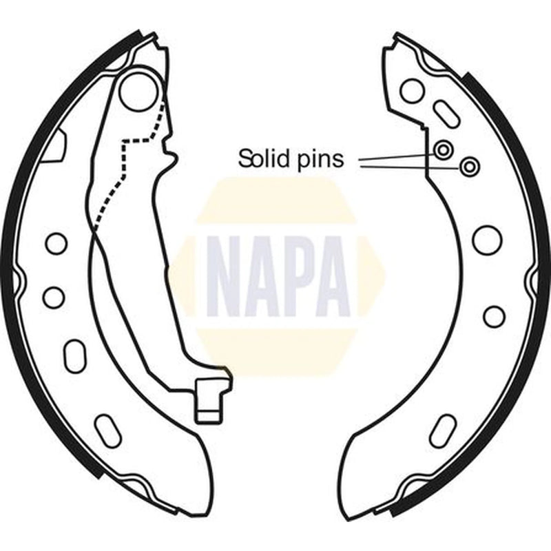 NAPA Brake Shoe Set Axle Kit NBS1053