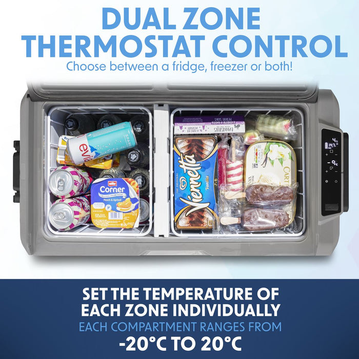 Dellonda Portable Fridge Freezer/Cool Box with LED Display 60L DL15 - Dellonda - Van Life Living