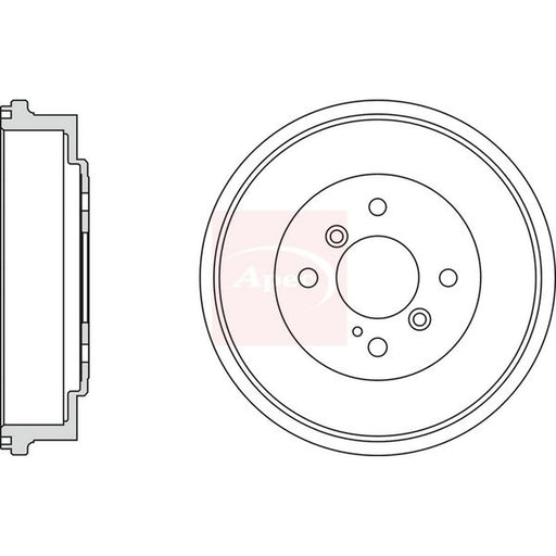 Apec Brake Drum Assembly Rear DRM9990