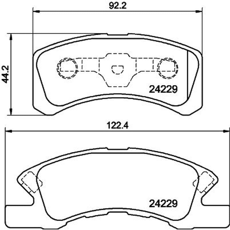 Mintex Front Brake Pad Set MDB2708