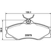 Mintex Front Brake Pad Set MDB1362