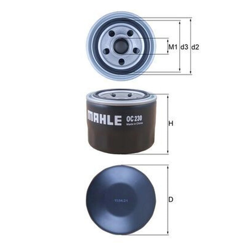 Mahle Engine Oil Filter OC 230
