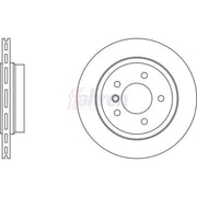 Fahren 2 x Vented Rear Brake Discs FBD6074-x2