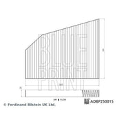 Blue Print Cabin Air Filter (Pollen Filter) ADBP250015
