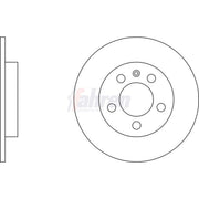 Fahren 2 x Solid Rear Brake Discs FBD6379-x2
