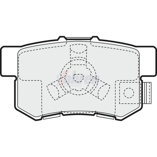 Fahren Rear Brake Solid Discs & Pads fits Honda Cr-V 2001-2007 2.0 2.2