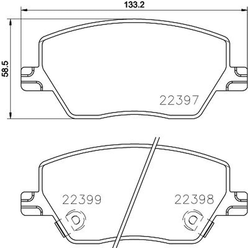 Mintex Front Brake Pad Set MDB3896