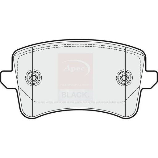 Apec Rear Brake Pad Set PAD1655B