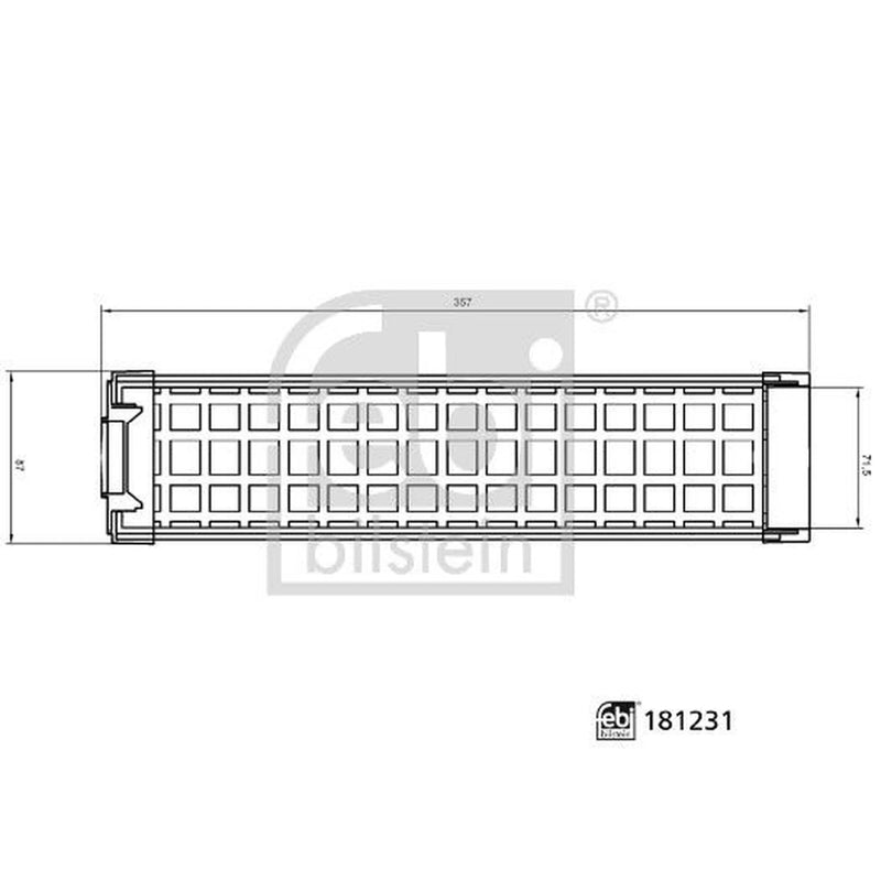 Febi Engine Air Filter 181231