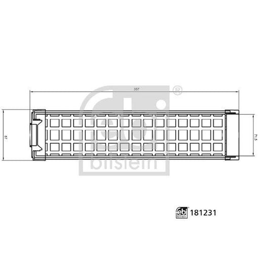 Febi Engine Air Filter 181231