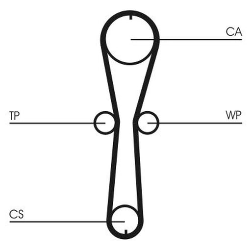 Continental CTAM Timing Belt Kit with Rollers CT915K1