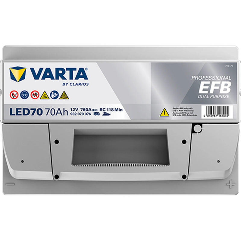 Varta Battery 12V 70Ah 760A 932070076K312