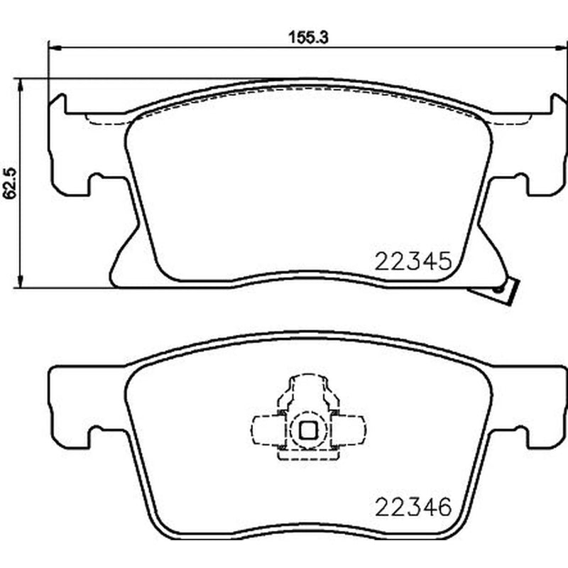 Mintex Front Brake Pad Set MDB3845