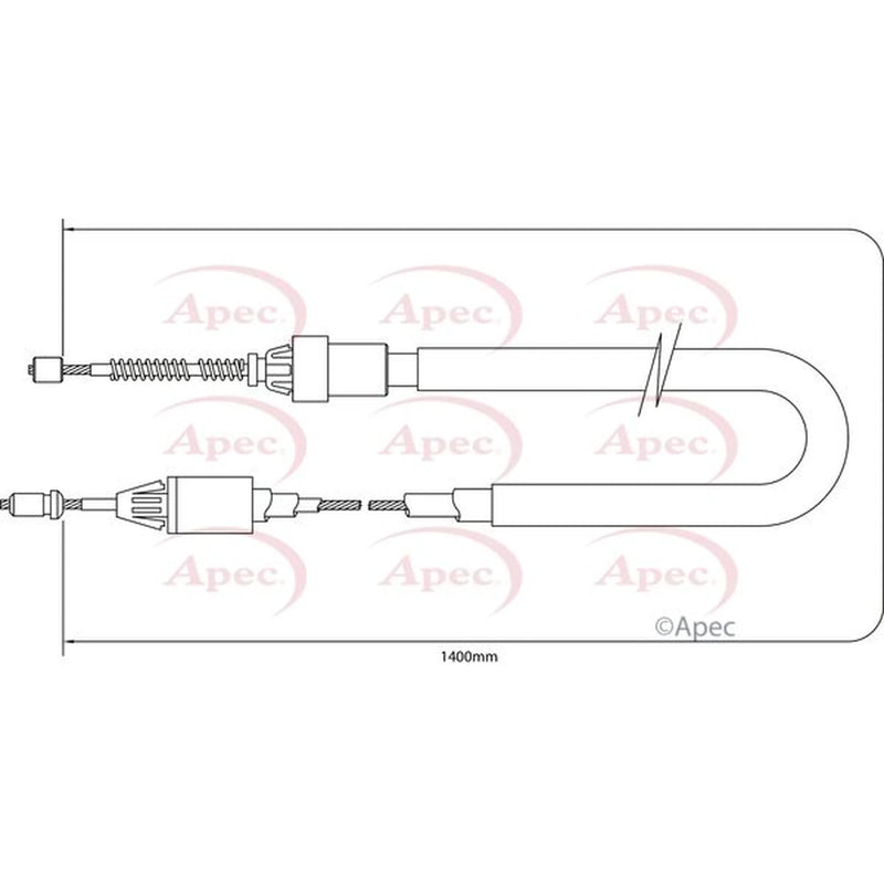 Apec Handbrake Cable Right Rear CAB1362