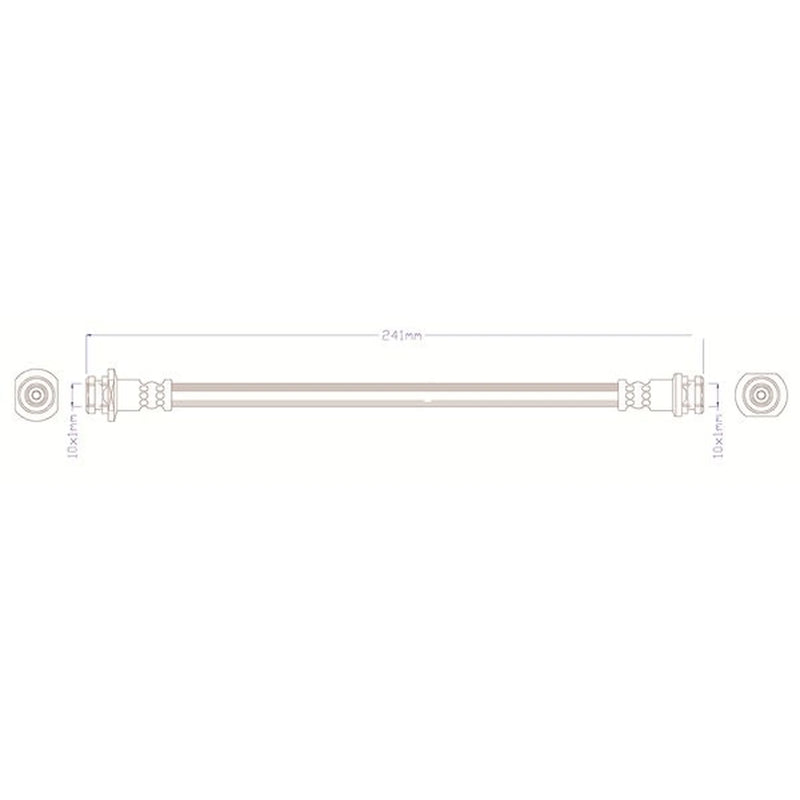 Juratek Brake Hydraulic Hose Line inner JBH1486