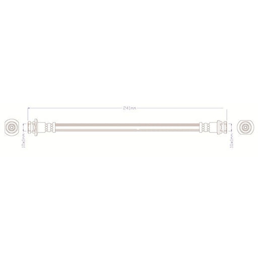 Juratek Brake Hydraulic Hose Line inner JBH1486