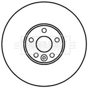 Borg & Beck 2 x Vented Front Brake Discs BBD5960S-x2