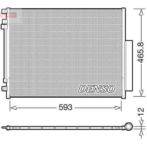 Denso Air Conditioning Condenser DCN01025
