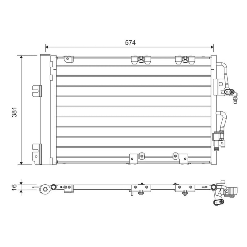 Valeo Air Conditioning Condenser 817846