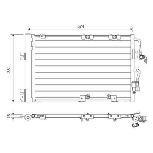 Valeo Air Conditioning Condenser 817846