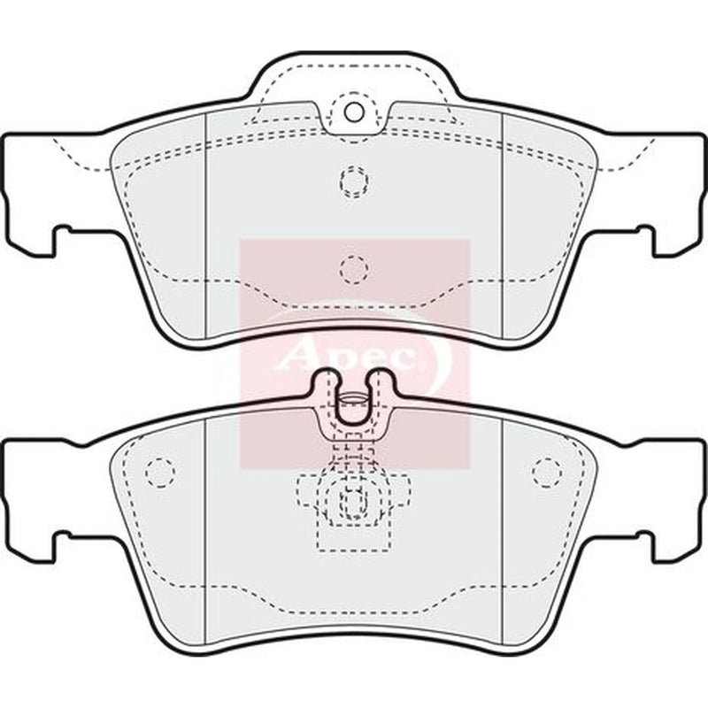Apec Rear Brake Pad Set PAD1322