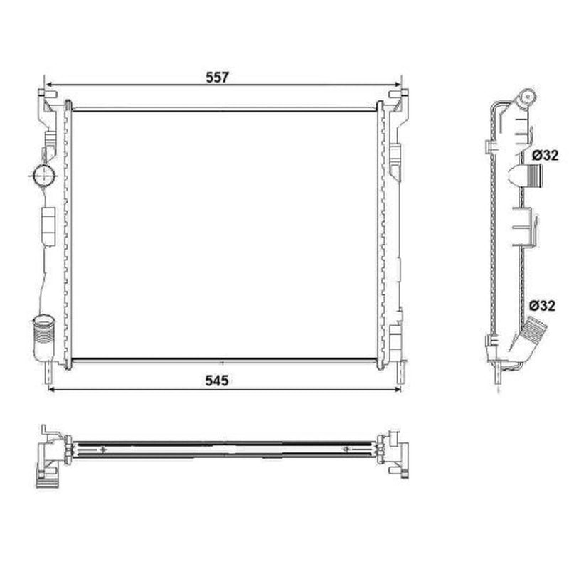NRF Engine Radiator 53032