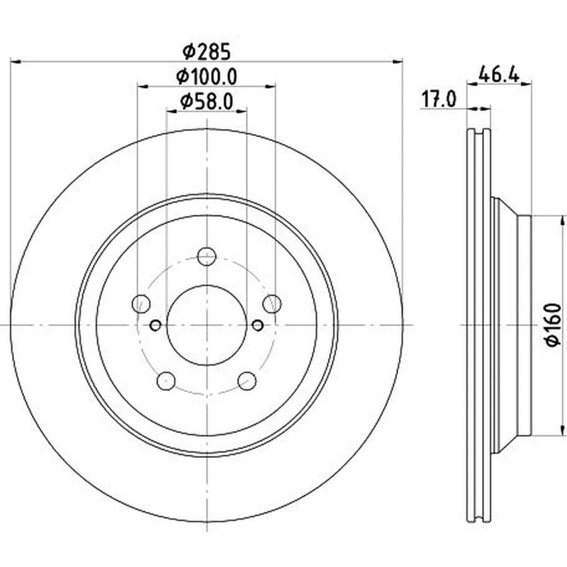 DON 2 x Vented Rear Brake Discs PCD19402-x2