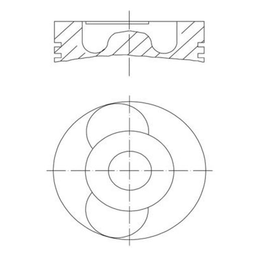 Mahle Piston Cylinder Bore = 127mm 061 PI 00131 000