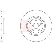 Apec 2 x Vented Front Brake Discs DSK2750-x2