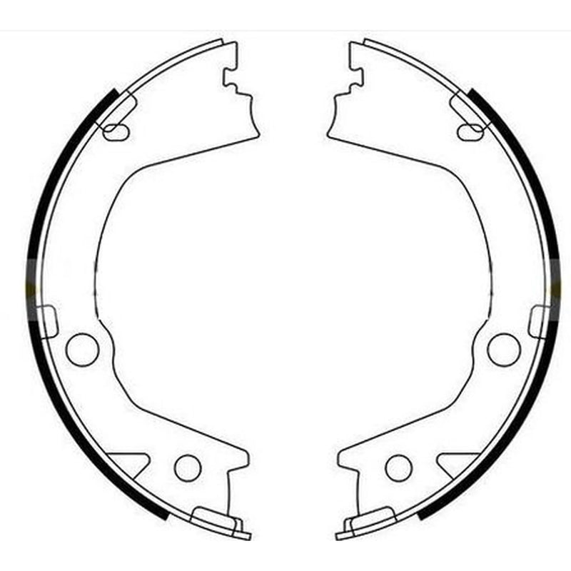 Textar Parking Brake Shoe Set 91080900