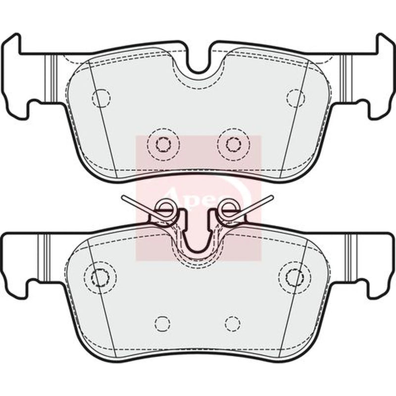 Apec Rear Brake Pad Set PAD2007