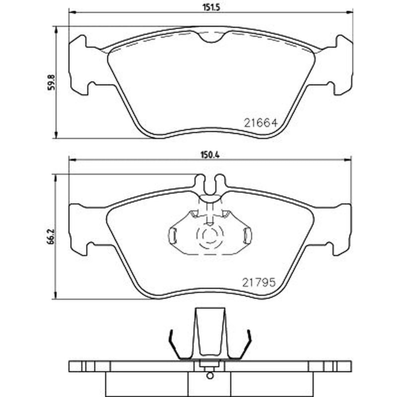 Mintex Front Brake Pad Set MDB1736