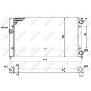 NRF Engine Radiator 529501