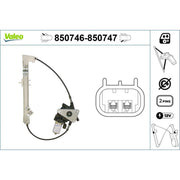 Valeo Electric Window Regulator Lifter Left Rear 850746