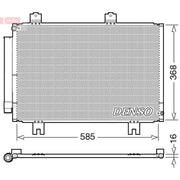 Denso Air Conditioning Condenser DCN40020