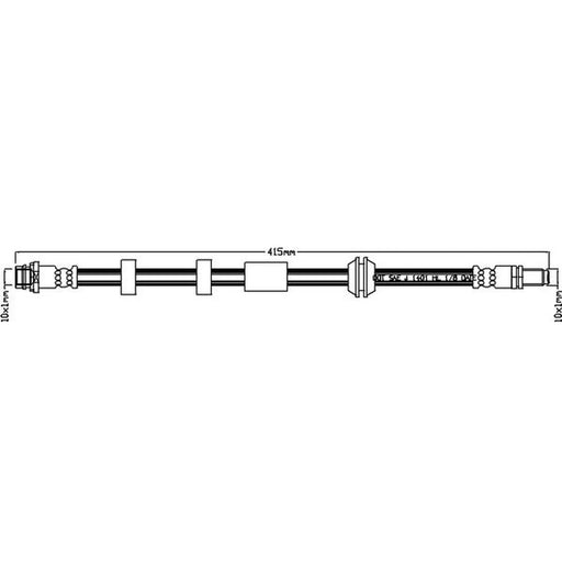 Abtex Brake Hydraulic Hose Line Right ABH1175