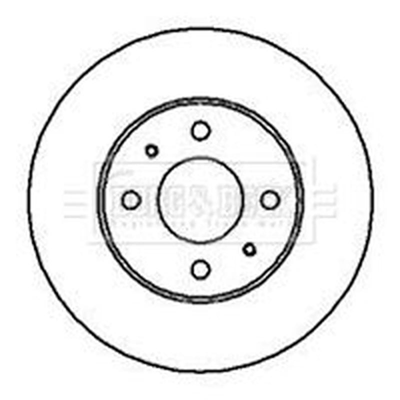 Borg & Beck 2 x Vented Front Brake Discs BBD4112-x2