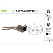 Valeo Electric Window Regulator Lifter Left Front 850714