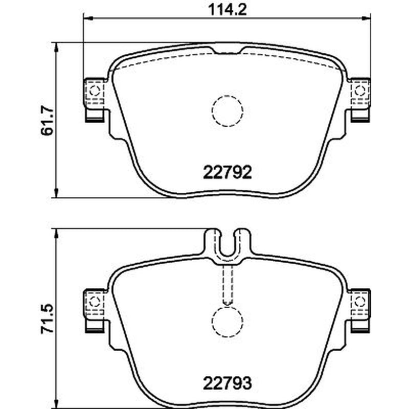 Mintex Rear Brake Pad Set MDB4064