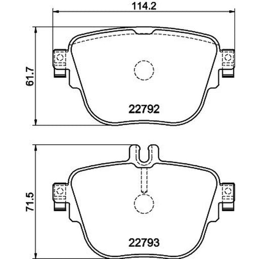 DON Rear Brake Pad Set PCP1604