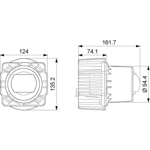 Hella Headlamp De-Us A/F Md12/24 1AL Front 1AL 015 318-051 1AL 015 318-051