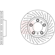 Apec 2 x Front Perforated/Vented Brake Discs DSK2467