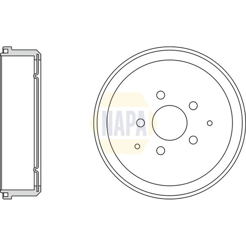 NAPA Brake Drum Assembly Rear NDR1044