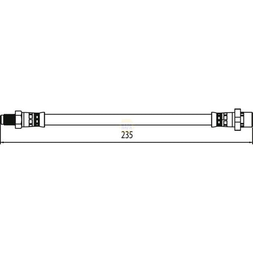 NAPA Brake Hydraulic Hose Line outer NBH1399